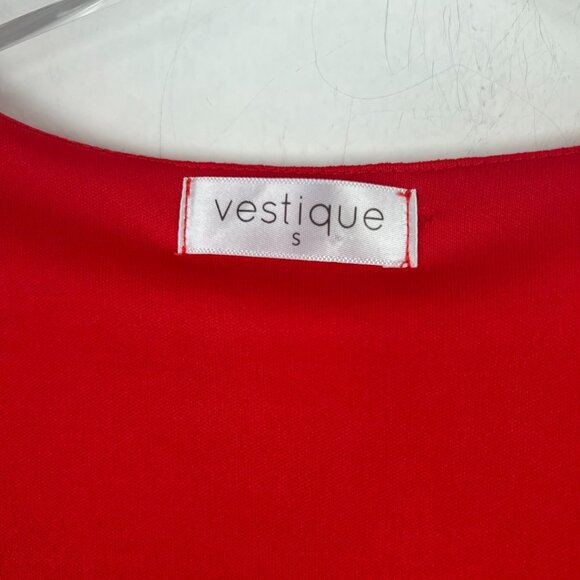 Vestique Polka Dot Tie Romper Lipstick Red Size Small S EUC L2611 - Picture 10 of 16